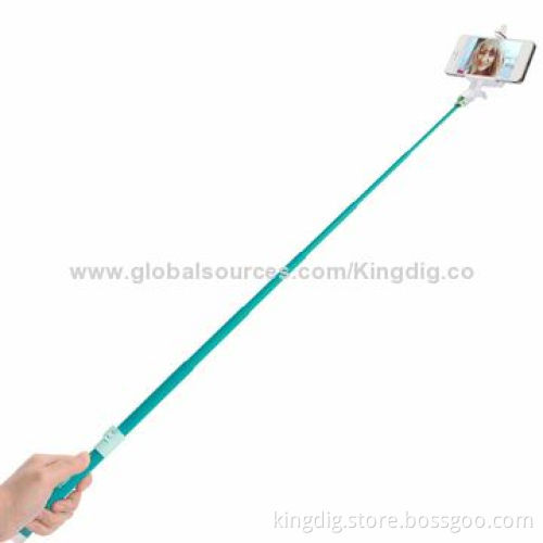 Wireless Mobile Phone Monopod with Bluetooth Key on Handle for iPhone 4/5, Samsung, TCL Sony Motor